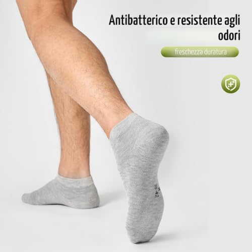 Thumbnail 4 de SukModen 12/24 Paia Calzini da Sneaker in Bamboo Unisex – Antiodor, Traspiranti, Corti
