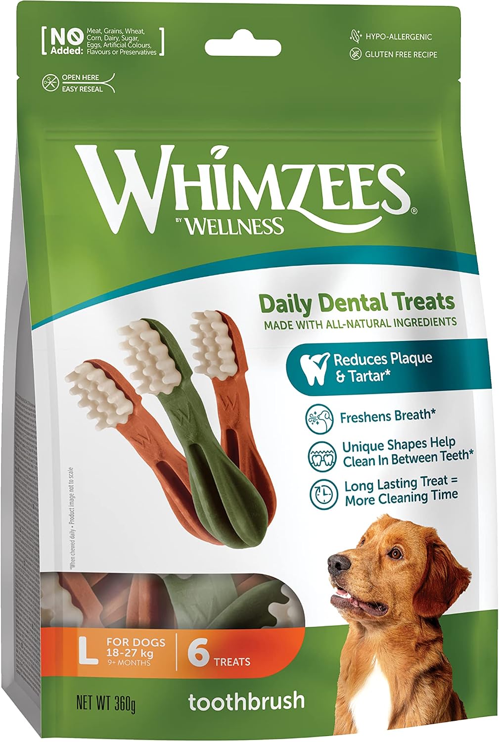Detalle de WHIMZEES Zahnbürste L 18–27 kg
