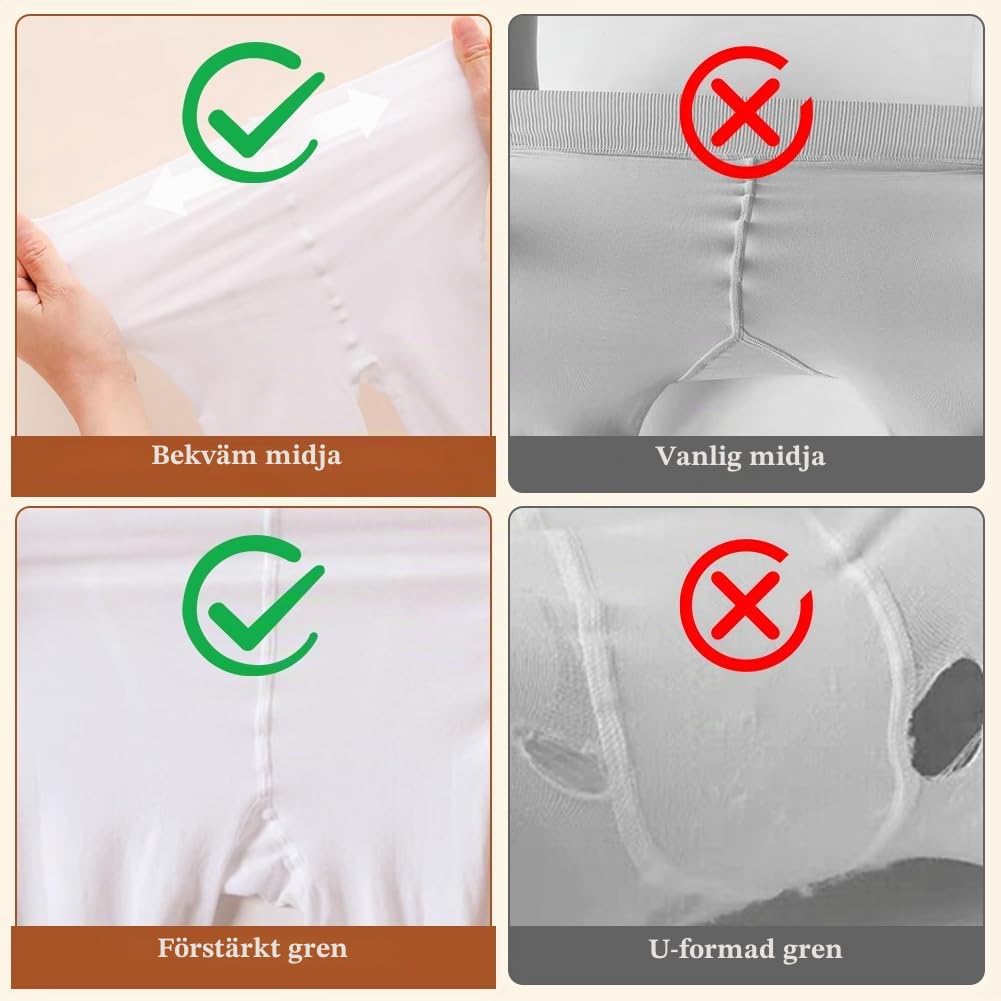 Detalle de AOMIG balettstrumpbyxor för flickor, 40 DEN med vit fot, storlek L–XL