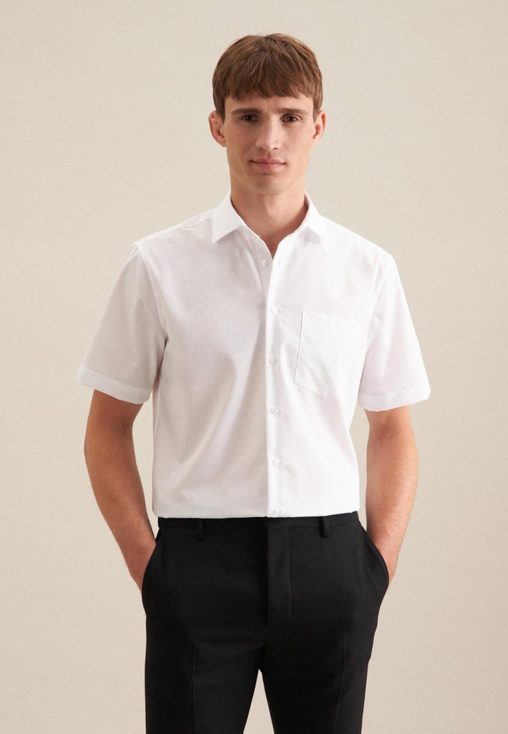 Thumbnail 1 de Chemise business homme Seidensticker – coupe Comfort, sans repassage, col Kent