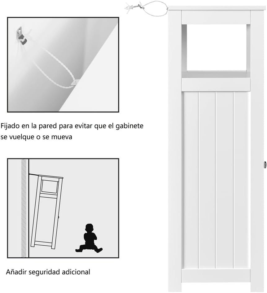 Thumbnail 5 de Yaheetech Mueble Baño 55,5x29,5x86,5 cm 🚪