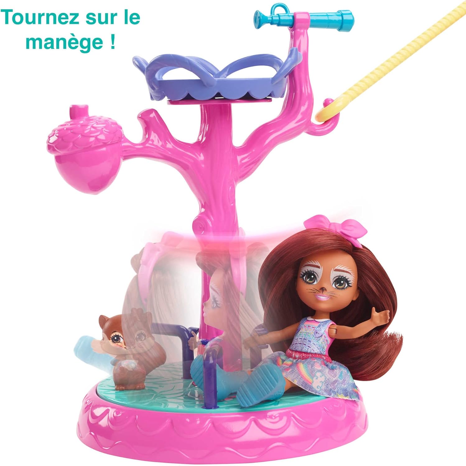 Detalle de Enchantimals Coffrets Mini Poupées – Sabine et Seneca Écureuil, Coffret Jeux Multicolore
