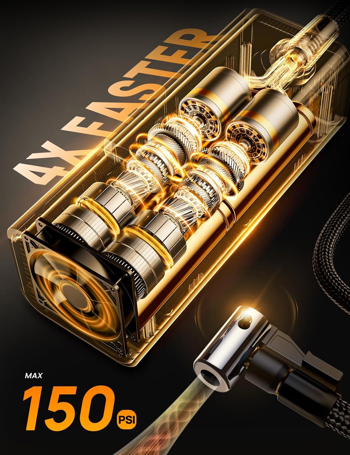 Detalle 2 de Lamicall Cordless Tyre Inflator 150PSI