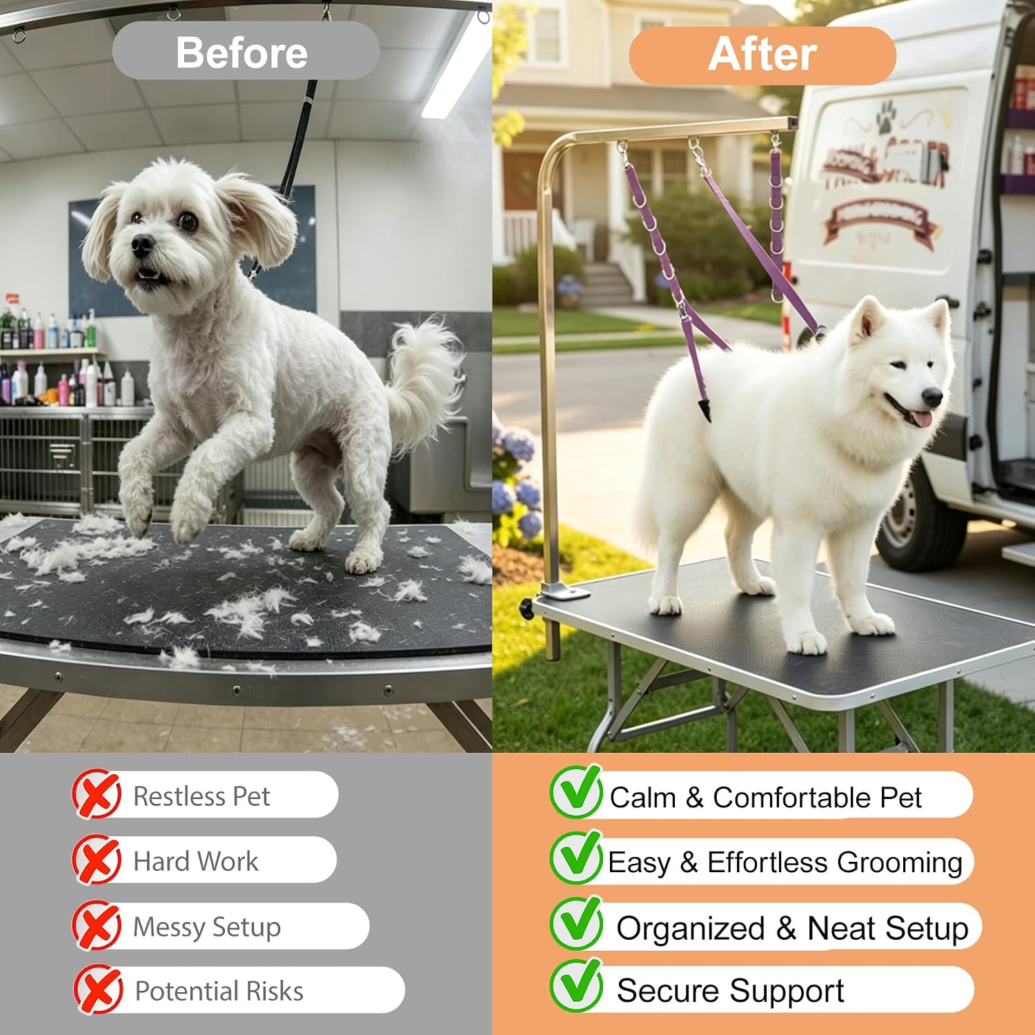 Thumbnail 4 de Dog grooming belly straps, 3 sets