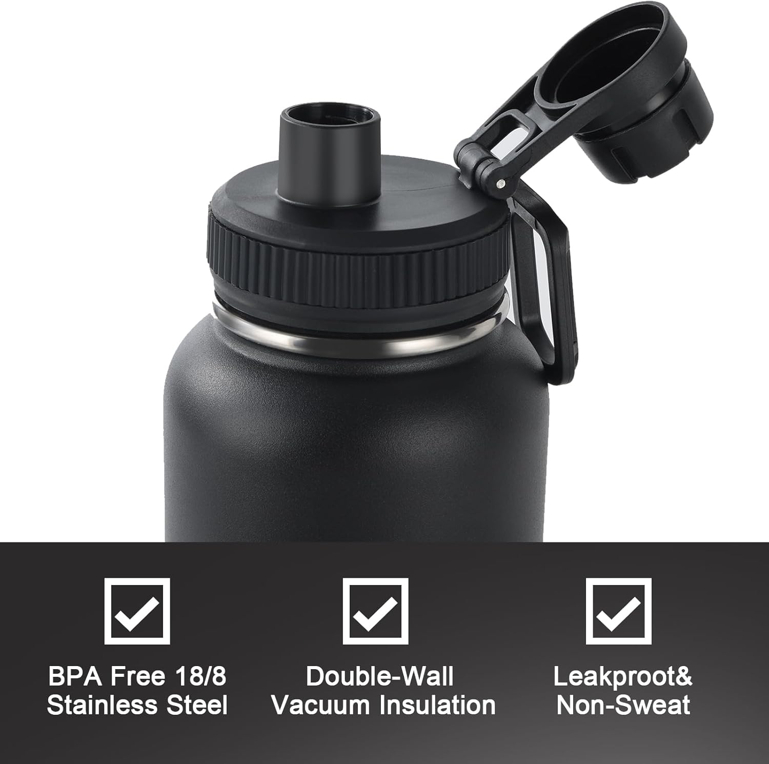 Thumbnail 3 de Navigate 32 oz Insulated Sports Water Bottle 💧