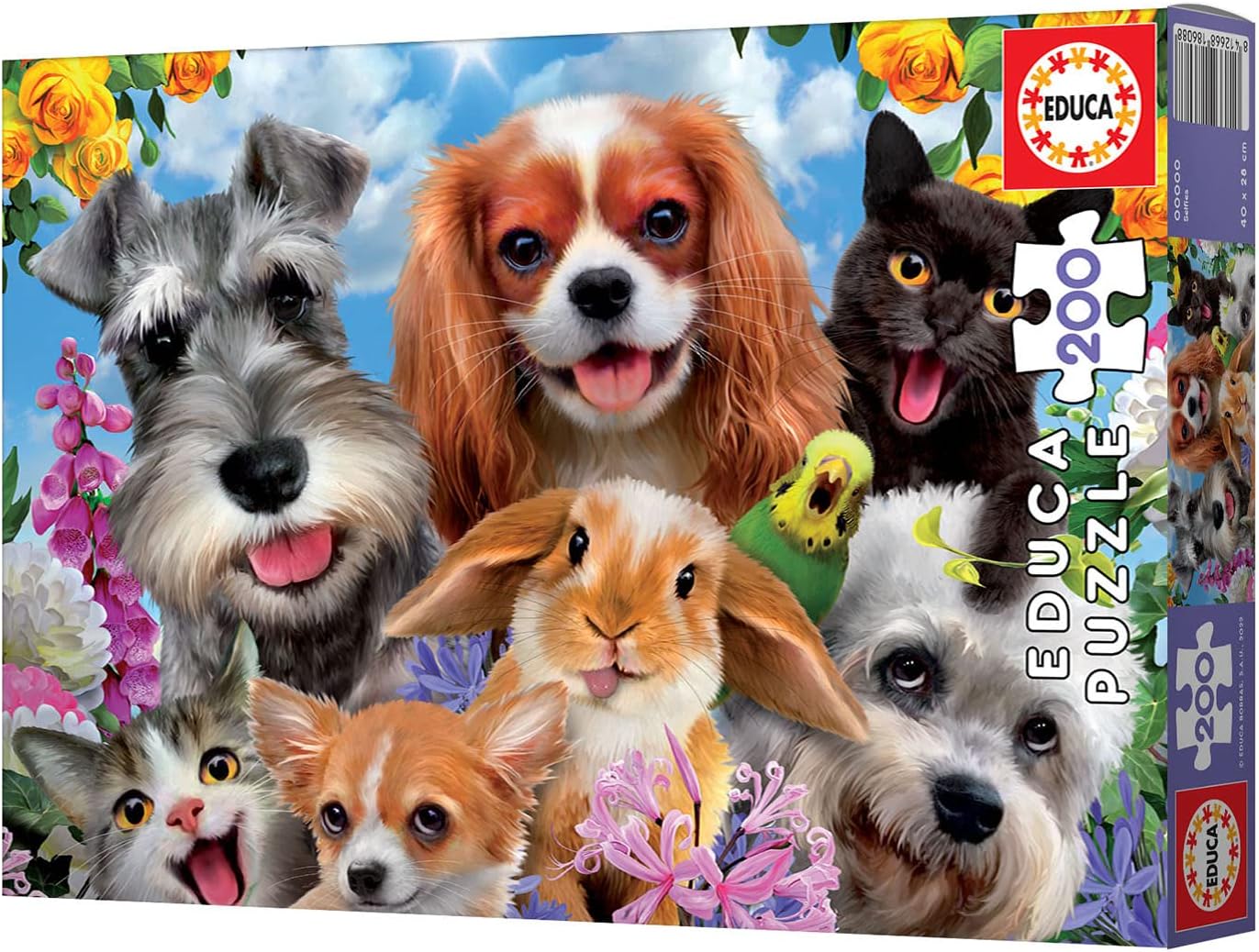 Thumbnail 3 de Educa Puzzle 200 Pièces Pet Selfie – 40 x 28 cm, dès 6 ans