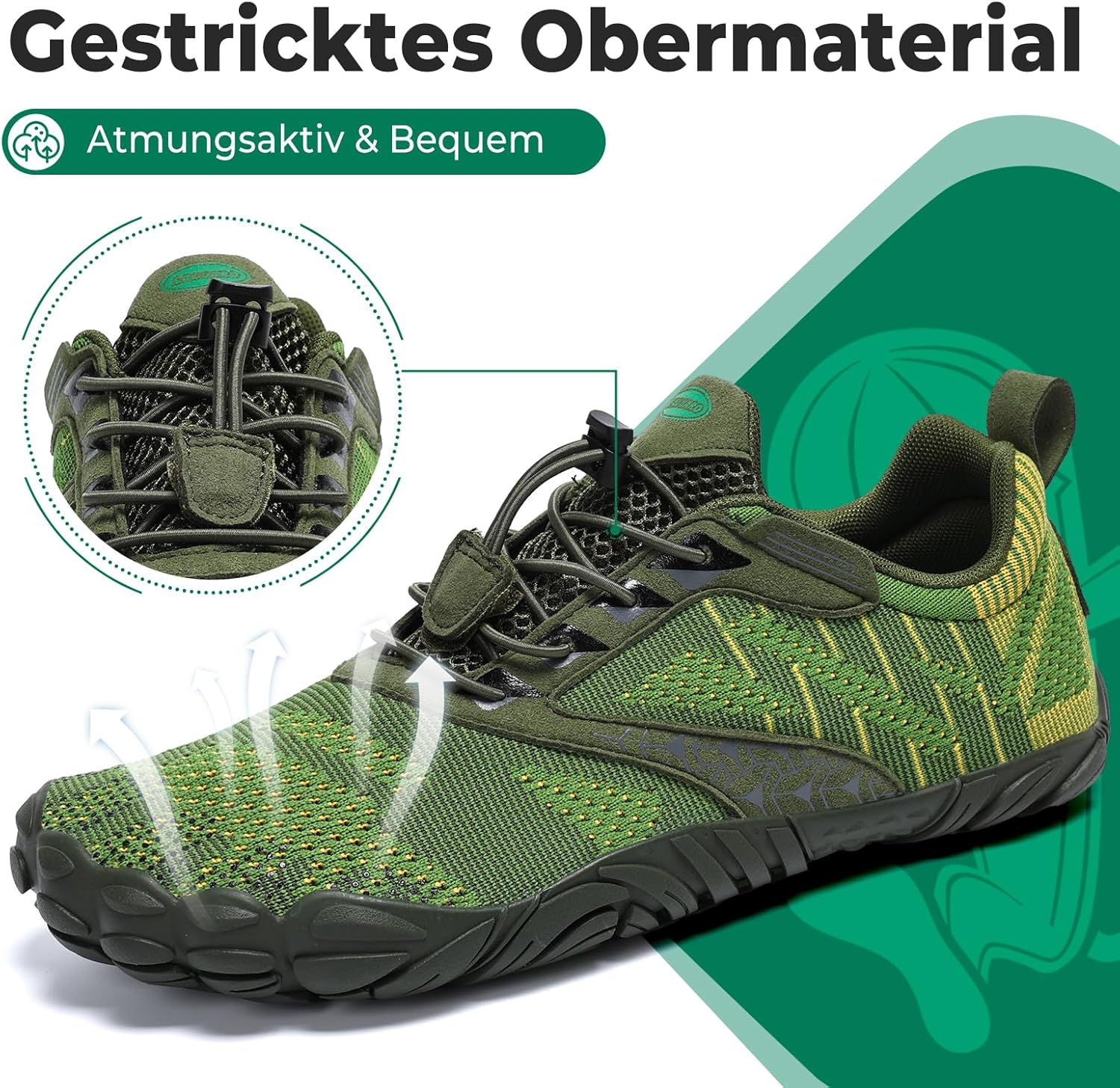 Thumbnail 2 de SAGUARO Knit Barfußschuhe mit rutschfester Gummisohle und Zero-Drop – Damen & Herren, Gr. 36–48