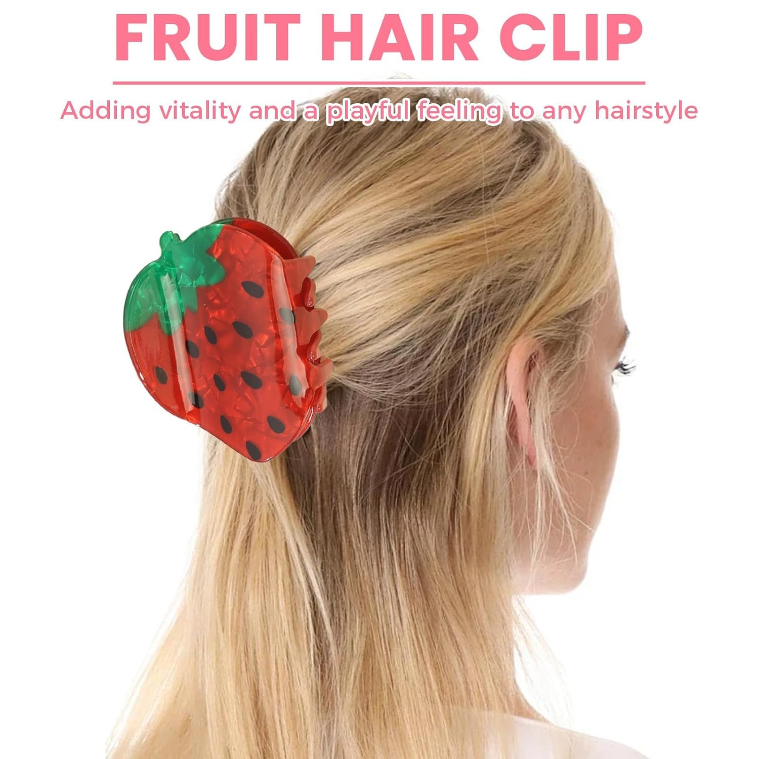 Detalle de Fruit Print Hair Claws, Acrylic