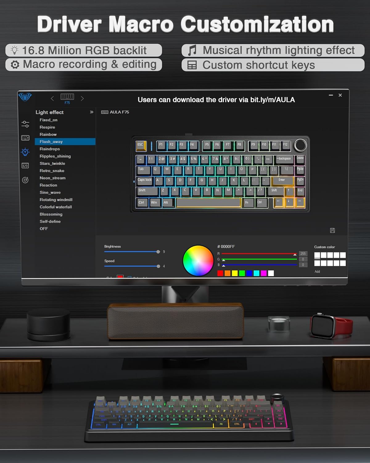 Thumbnail 5 de AULA F75 75% Wireless Mechanical Keyboard 2.4GHz ⌨