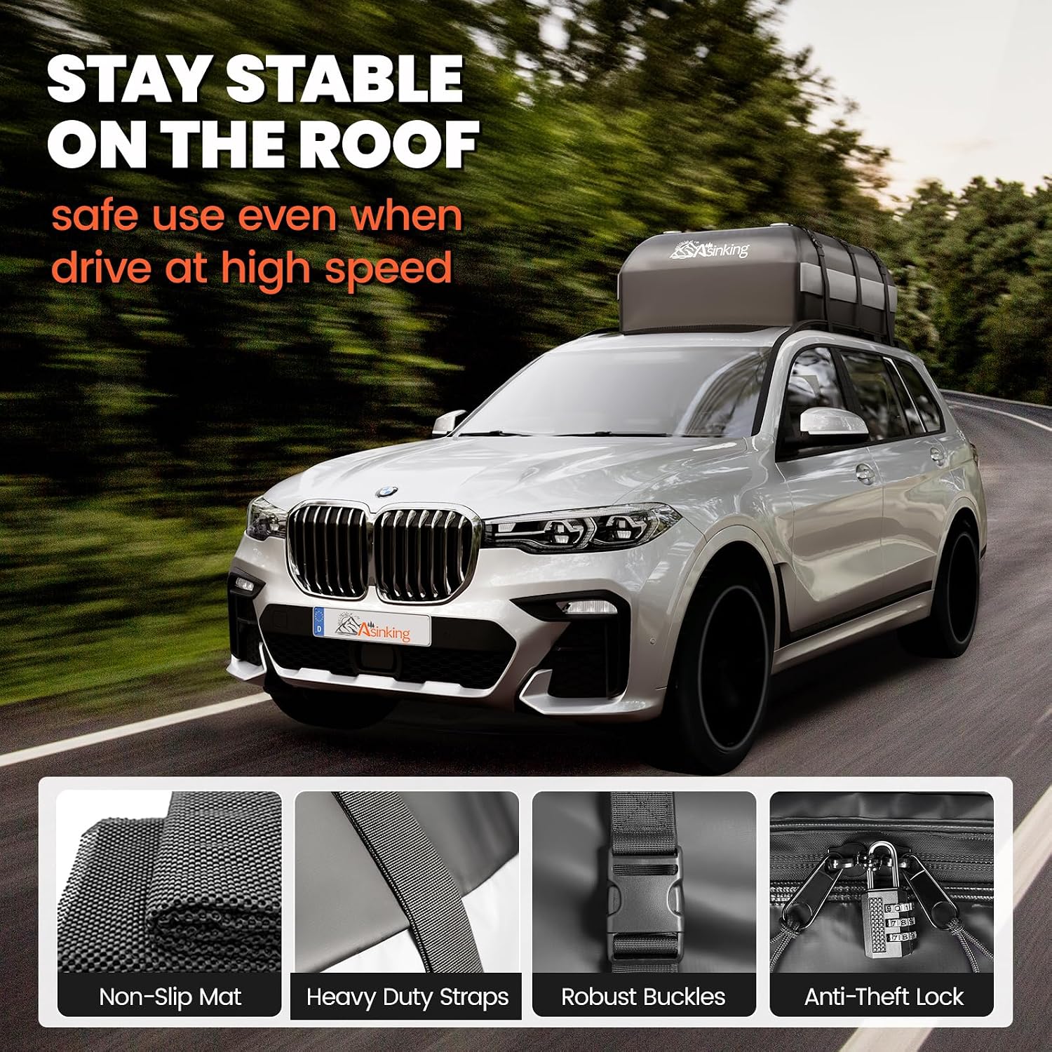 Thumbnail 3 de Asinking Rooftop Cargo Carrier 21 cu ft