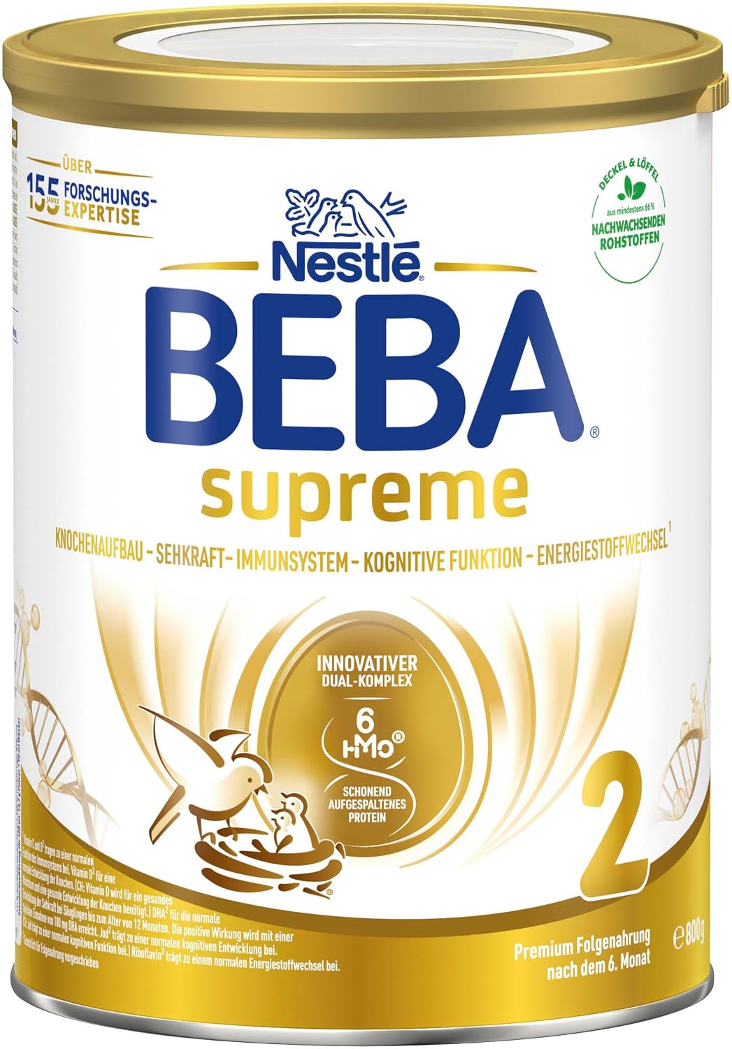Thumbnail 3 de BEBA SUPREME 2 Folgemilch nach dem 6. Monat – 6 x 800 g, lactosehaltig, ohne Palmöl