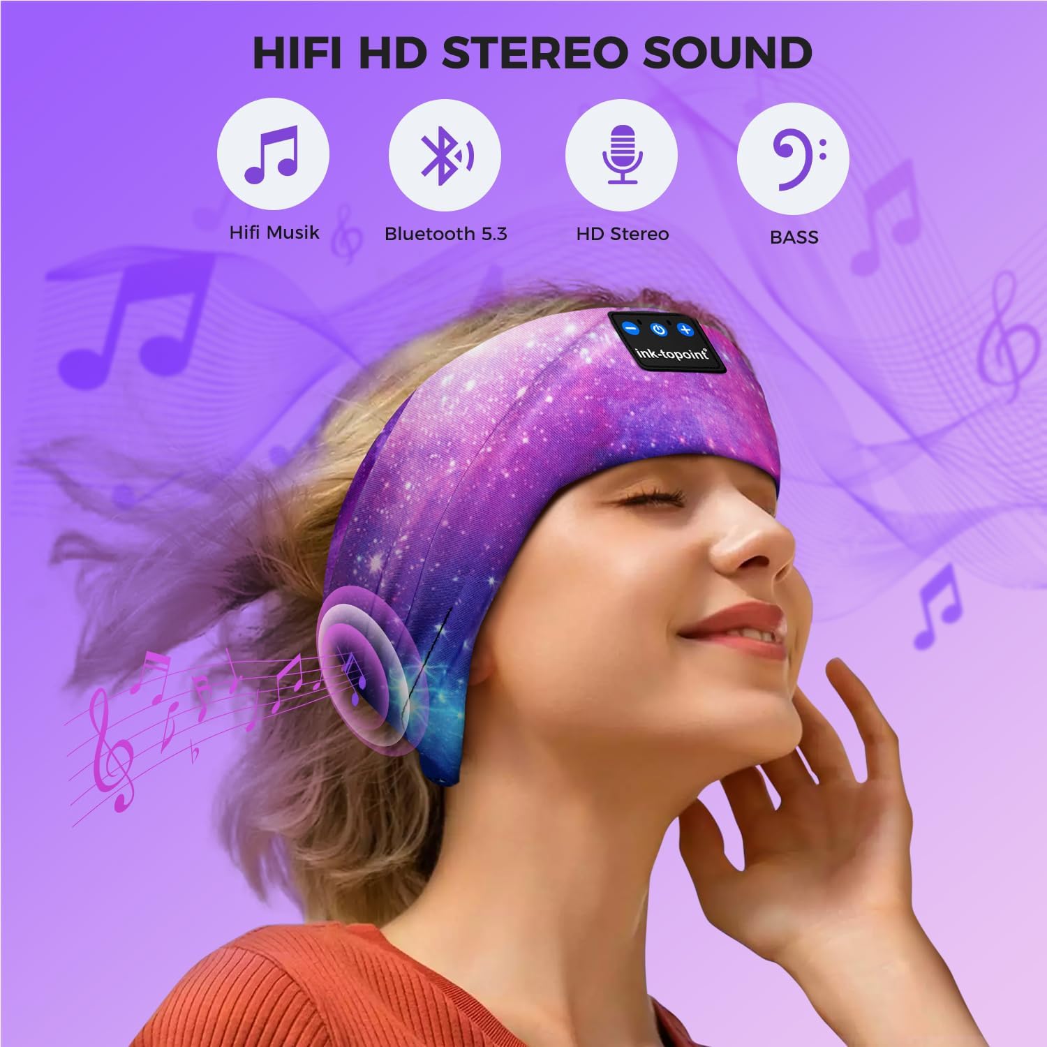Thumbnail 3 de Ink-Topoint Sleep Headphones Headband for Sleeping & Sport
