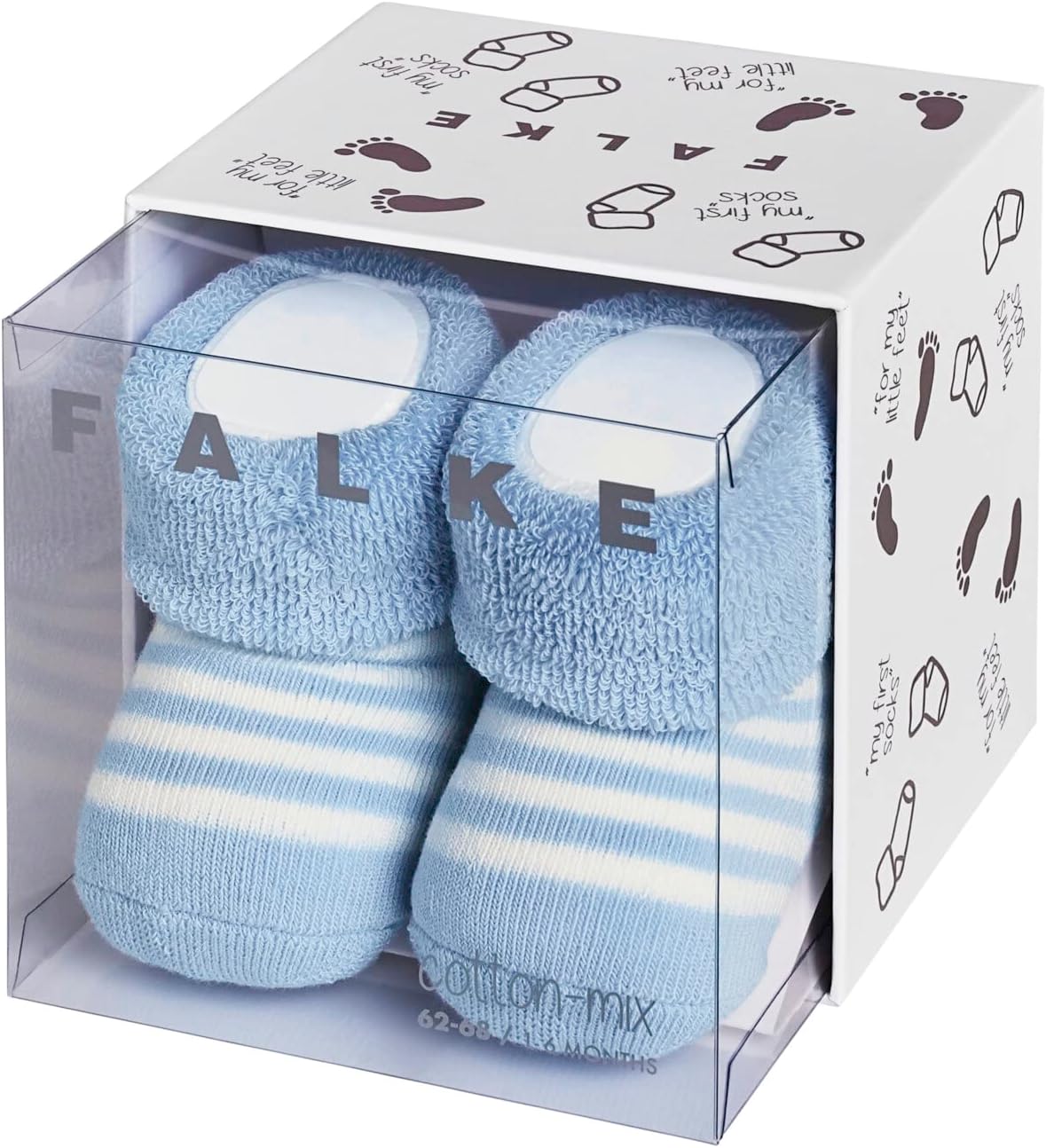 Thumbnail 5 de Chaussettes bébé FALKE mixte Erstlingsringel – coffret cadeau, coton épais et douillet