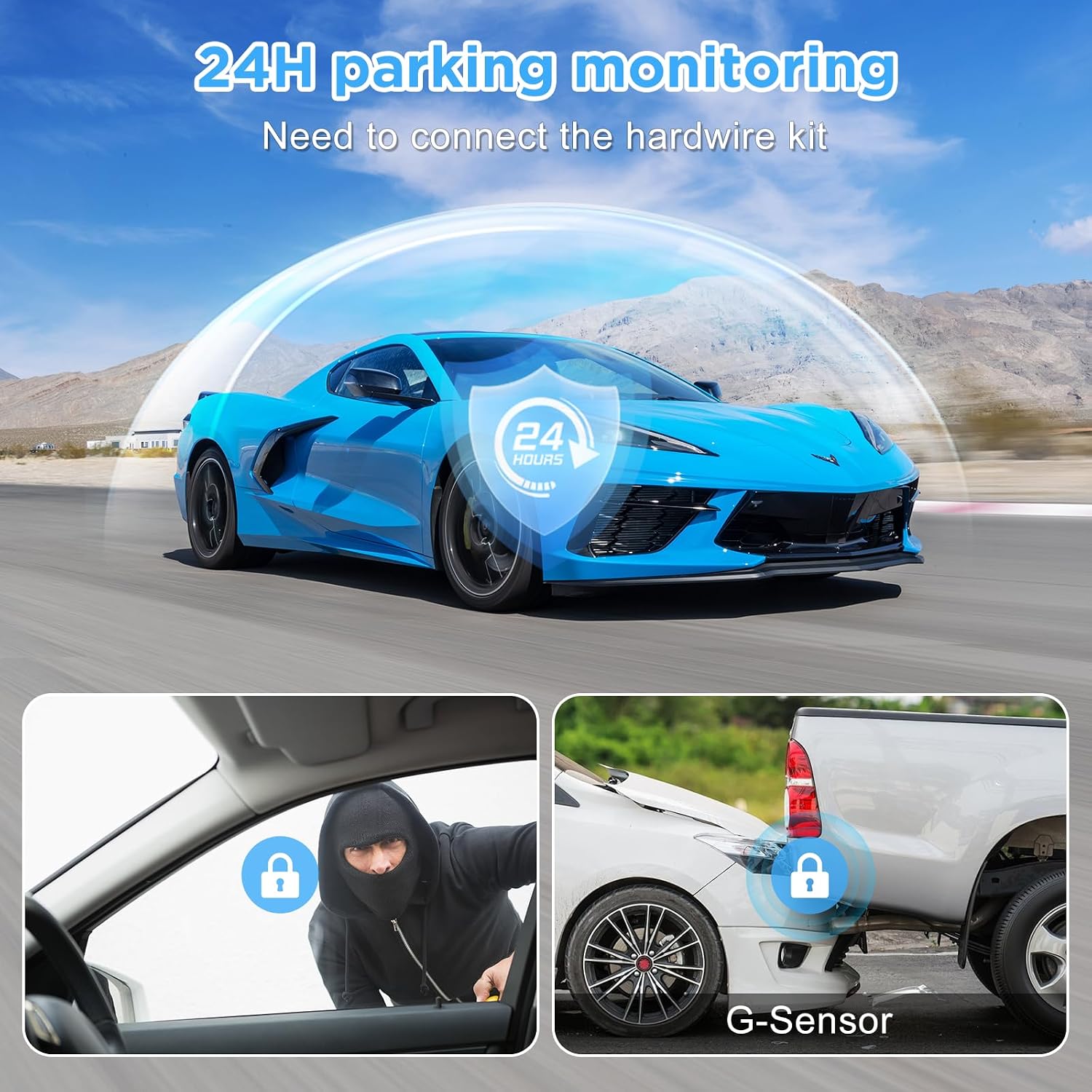 Thumbnail 6 de SAVUSCAM Dash Cam 4K + 1080P: Front and Rear Dual Cam with Night Vision, 64GB Card Included