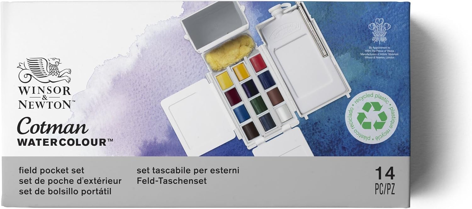 Thumbnail 5 de Winsor & Newton Cotman Field Box Aquarellfarben-Set (0390639) – 12 Farben für unterwegs