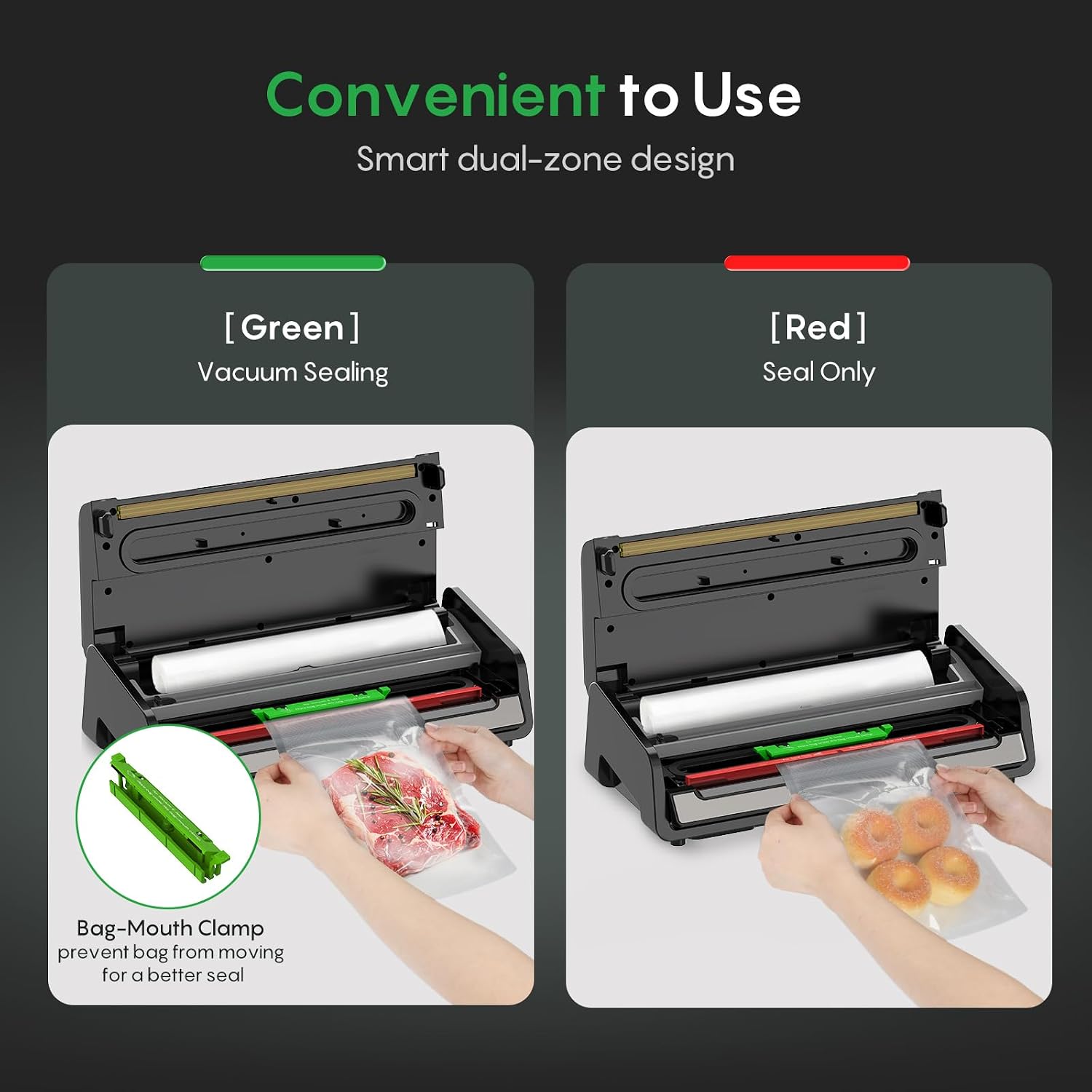 Detalle 2 de FRESKO Food Vacuum Sealer, 0.2-Inch Heating Strip