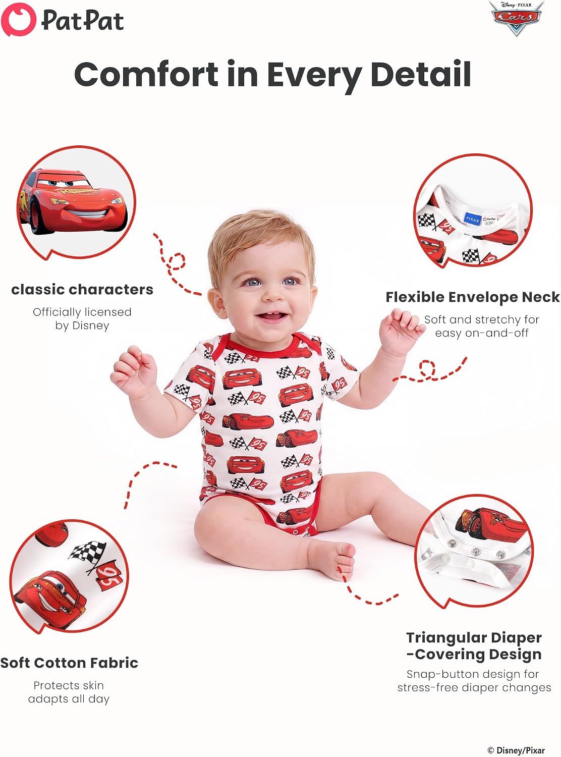 Detalle 2 de Disney Baby Bodysuit Cotton-Polyester