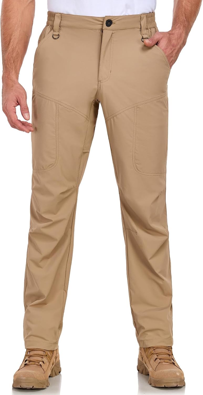Thumbnail 6 de SPOSULEI Mens Lightweight Cargo Hiking Outdoor Pants