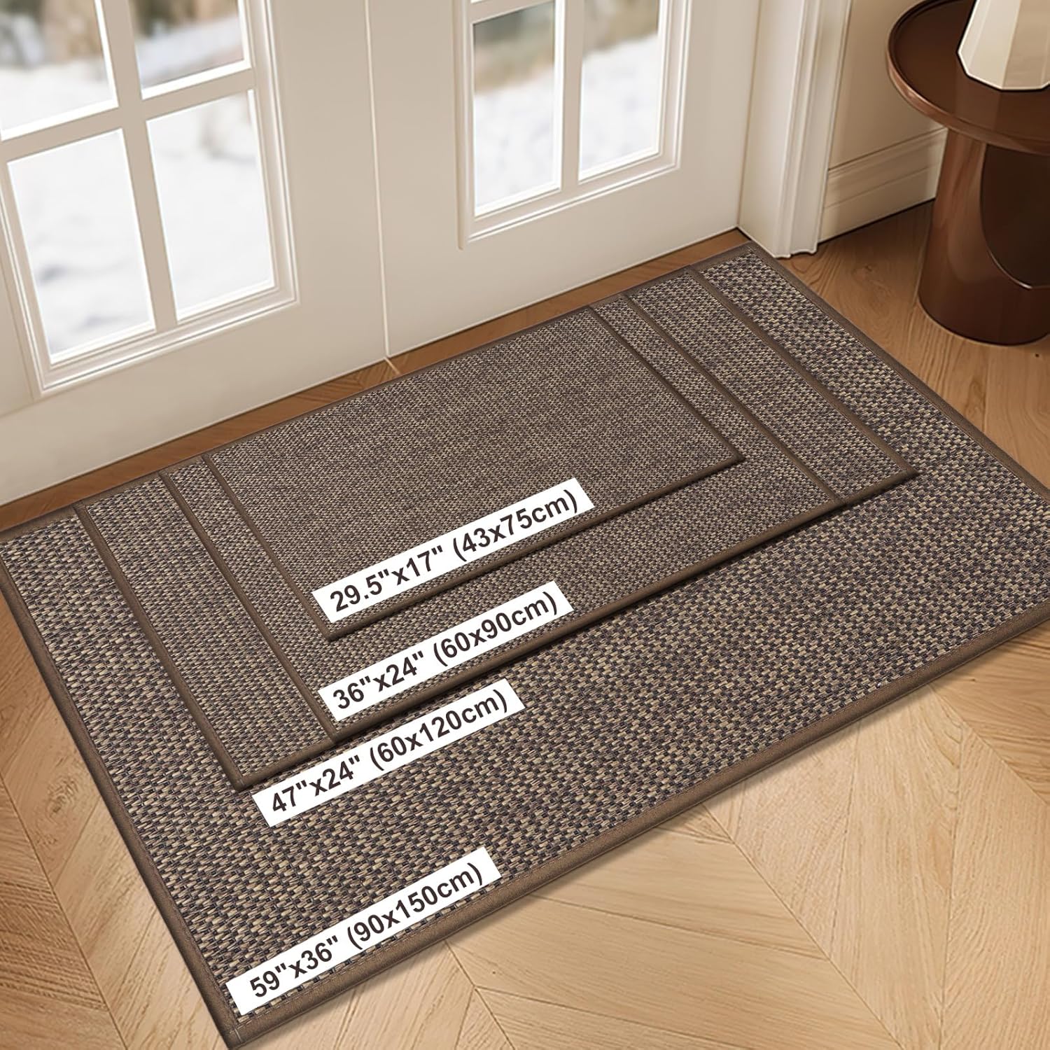Thumbnail 1 de LEKEEPGO Tapis d'entrée intérieur 90 x 150 cm – Absorbant, antidérapant et lavable
