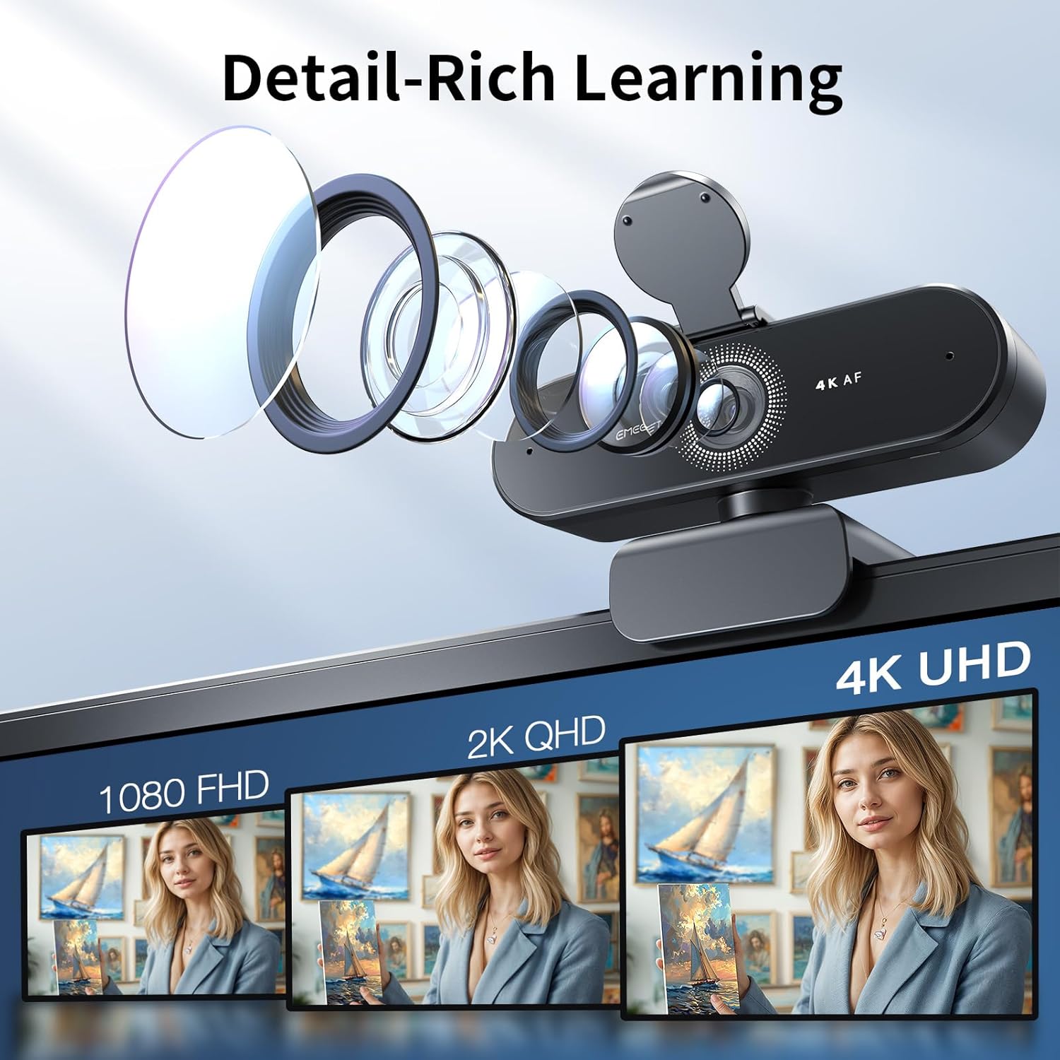Detalle 2 de EMEET NOVA 4K Webcam 30FPS