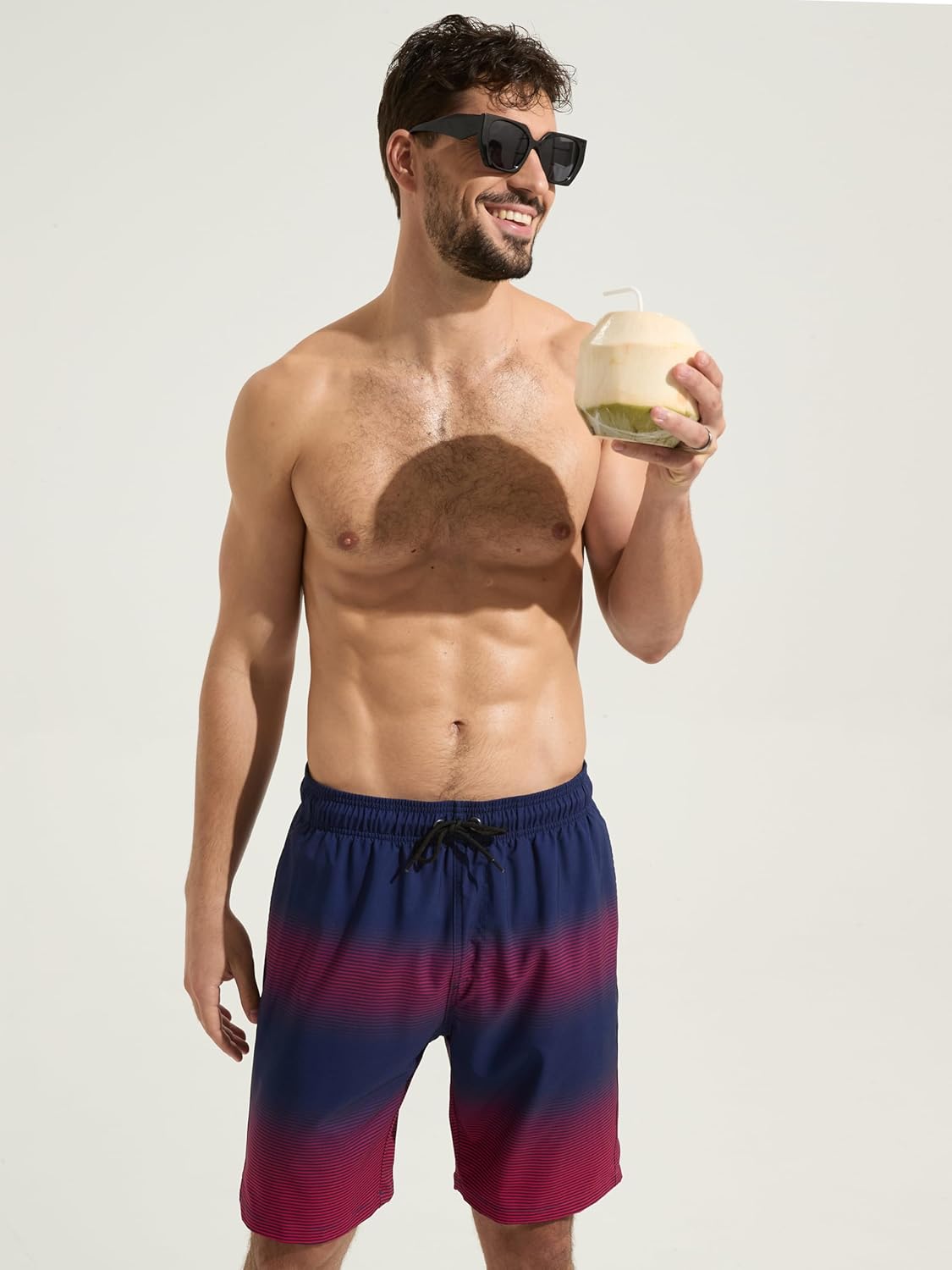 Detalle de Arcweg Pantaloncini da Uomo per Nuoto: short da spiaggia grafici, asciugatura rapida e Tasche pratiche