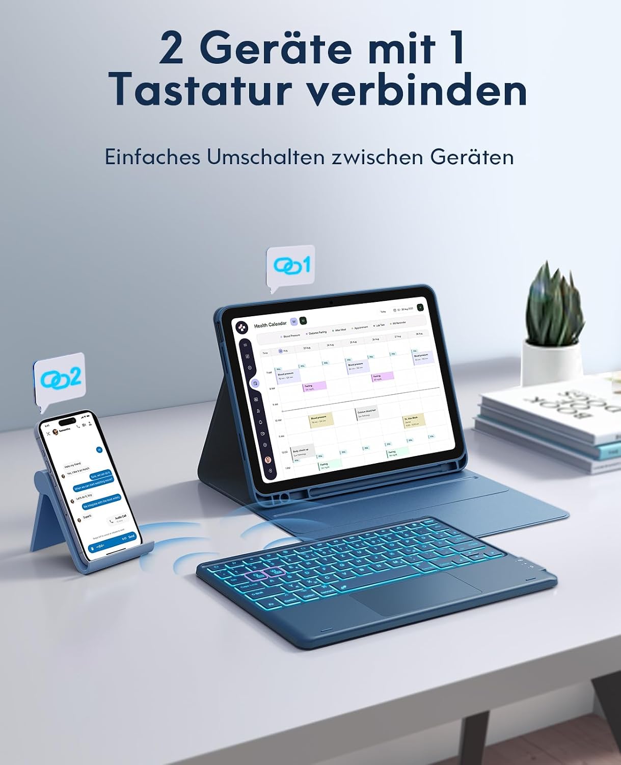 Thumbnail 5 de CHESONA Hülle Tastatur für iPad 11"