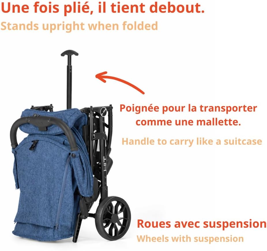 Detalle 2 de Nurse Hit Poussette légère jusqu’à 22 kg – pliage compact et confort dès la naissance