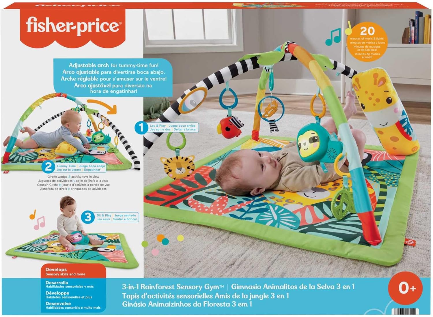 Thumbnail 5 de Fisher-Price Gimnasio Sensorial Selva Tropical 🦁 3 en 1