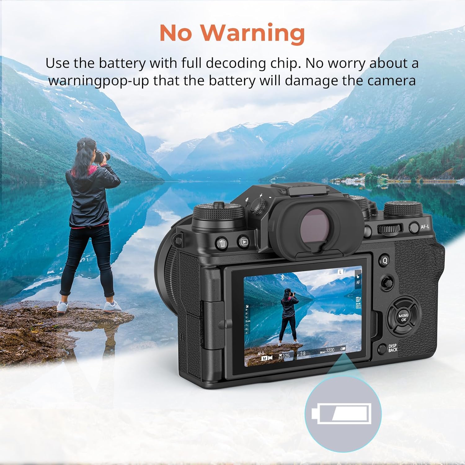 Thumbnail 4 de SMALLRIG NP-W235 batteria 2400mAh con USB-C per Fujifilm X-T5 / X-T4 / GFX 100S