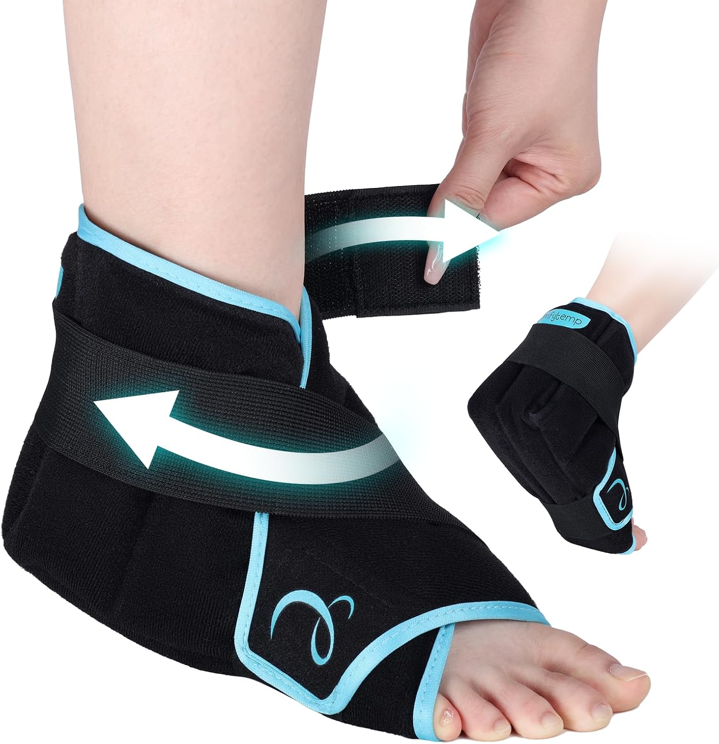 Detalle de Comfytemp Ice Pack Wrap for Foot & Ankle – Reusable Hot Cold Compress