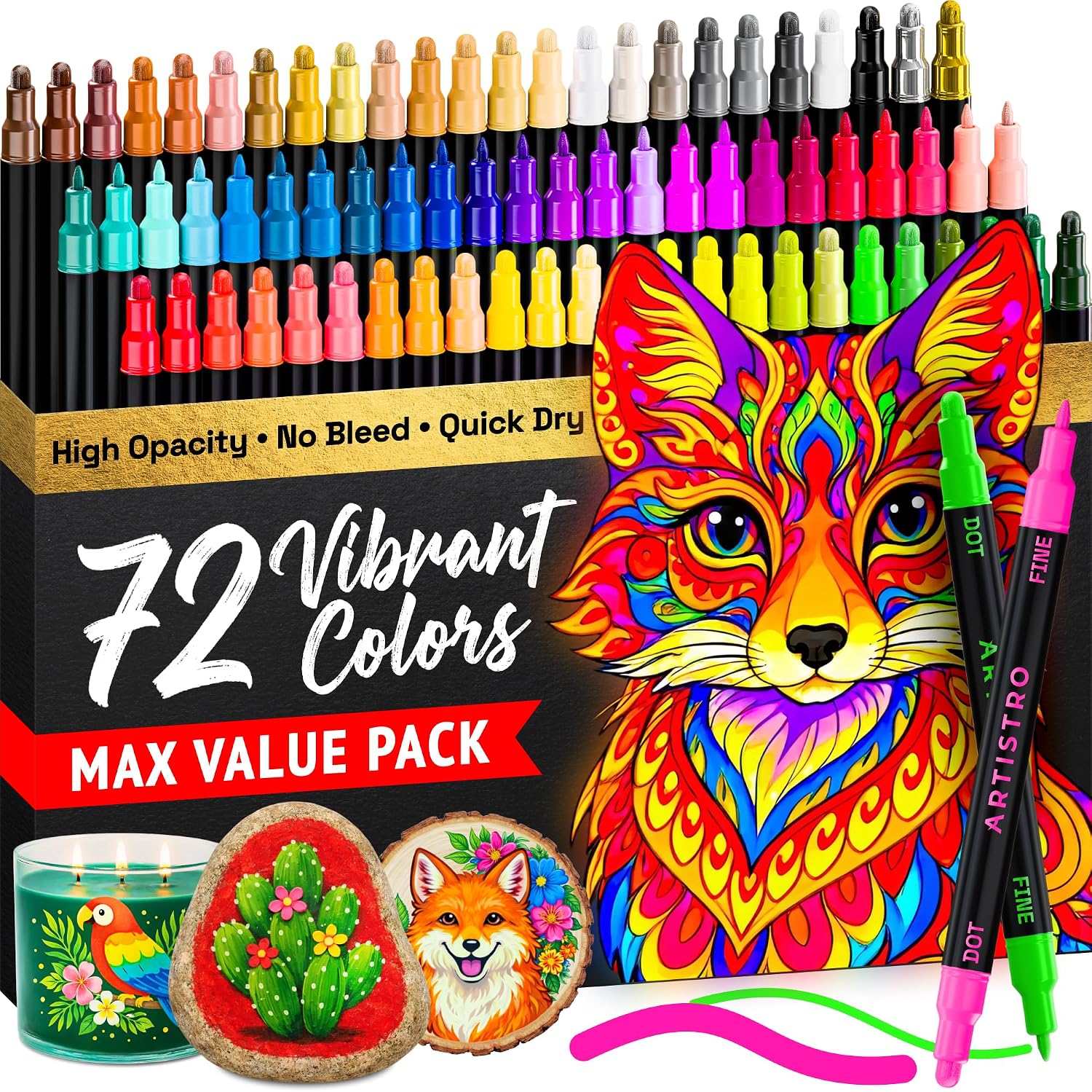 Thumbnail 6 de ARTISTRO 24 metallic acrylic paint pens