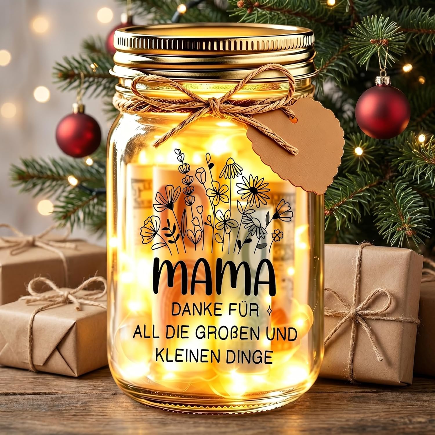 Thumbnail 6 de Johiux LED-Flaschenlicht – Geschenkidee für Mama von Tochter/ Sohn
