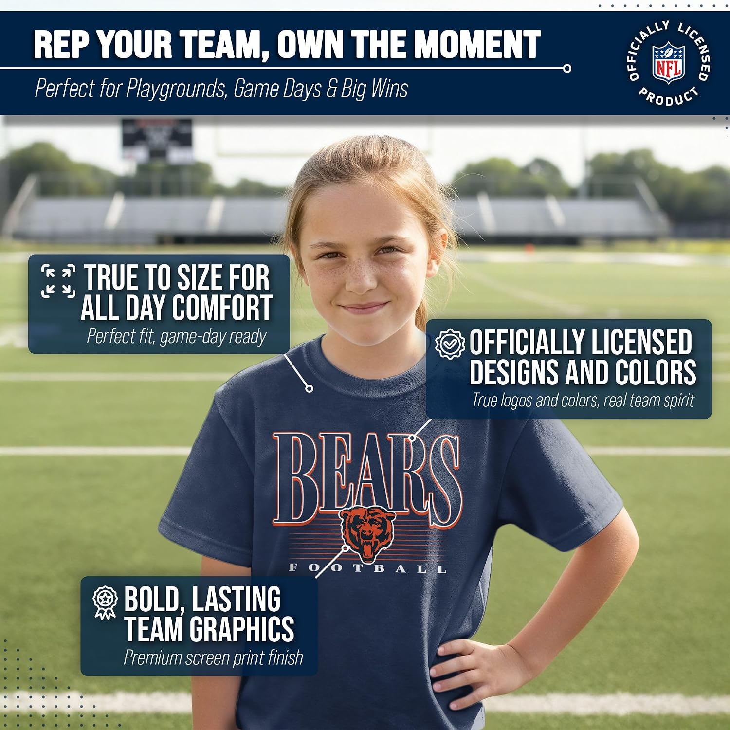Detalle de NFL Youth T-Shirt, 100% Ring-Spun Cotton