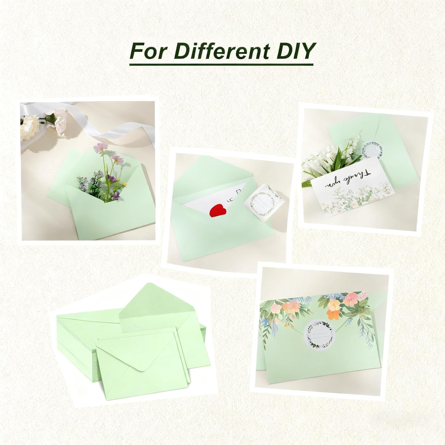 Thumbnail 6 de Romon Buste di Carta 50 pezzi, kraft 120 g/m² per inviti ✉️