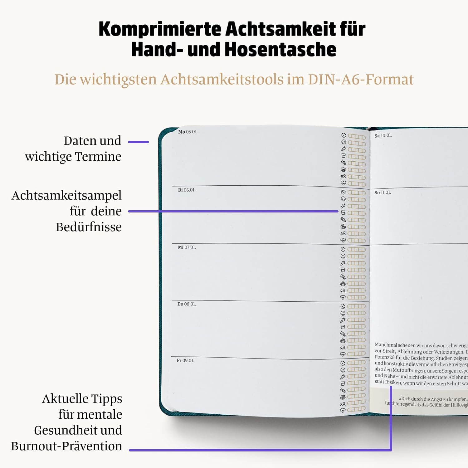 Thumbnail 2 de Ein guter Plan Mini 2026 A6 Terminkalender 📒