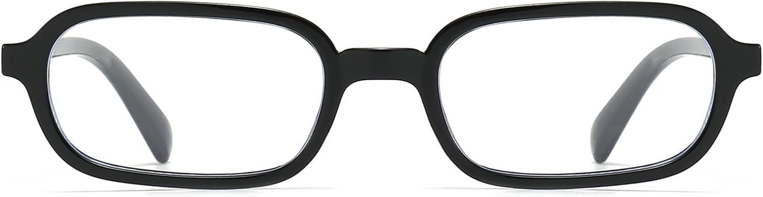 Detalle de LJCZKA Rectangle Blue Light Blocking Glasses – Small Narrow Square Frame