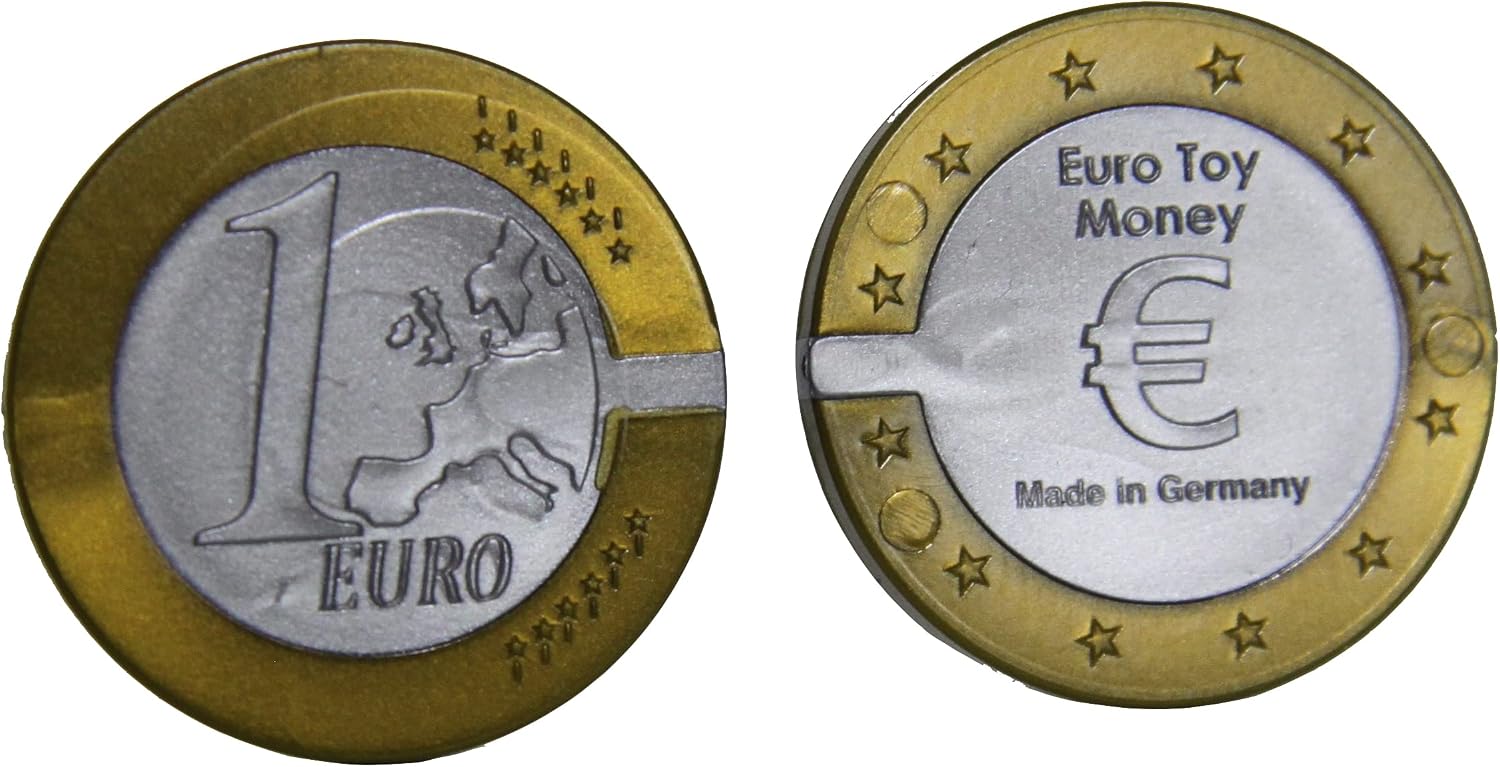 Detalle 2 de WISSNER Lär dig aktivt – euro-lekpengar, 100 20-centmynt i RE-plast