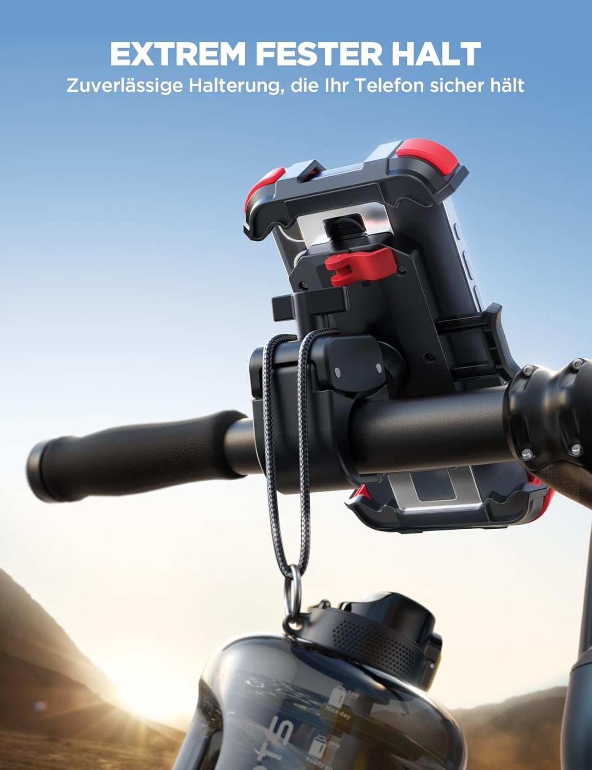 Thumbnail 5 de JOYROOM Handyhalterung Fahrrad 160 km/h rot