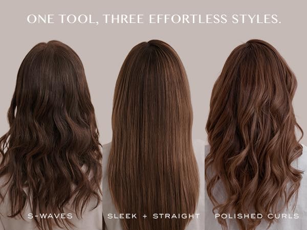 Thumbnail 6 de Kristin Ess 3-in-One Titanium Hair Straightener, Curl & Wave Combo (1.25") — 440°F, Dual Voltage, Travel Cap