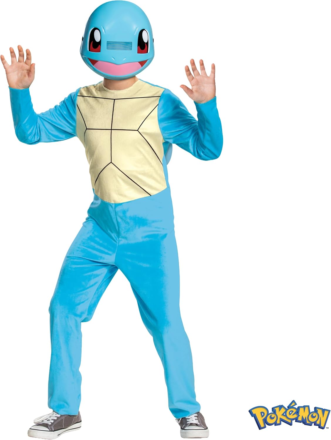 Detalle 2 de Disguise Squirtle-kostuum voor kinderen met blauwe jumpsuit en hoofddeksel