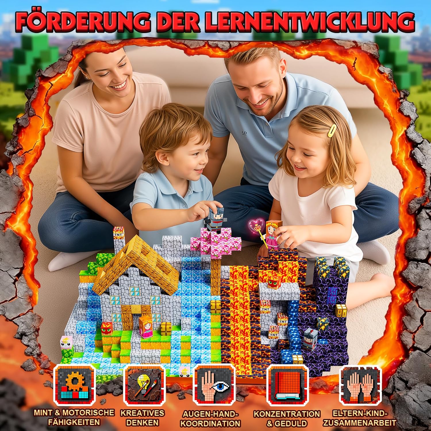 Thumbnail 4 de COOLJOYA 150 Pezzi Costruzioni Magnetiche per Bambini – Set STEM Montessori