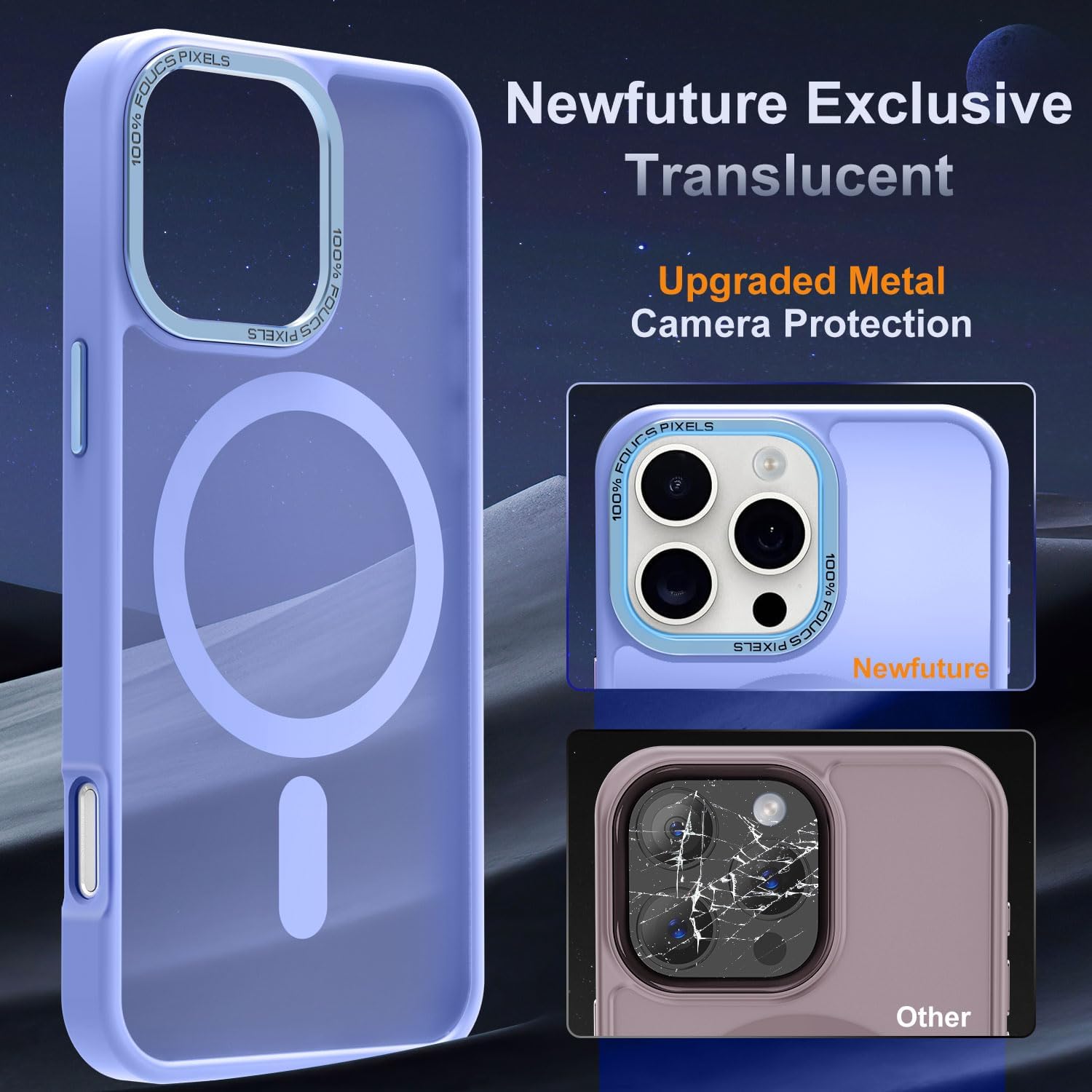 Detalle 2 de Newfuture iPhone 16 Pro Magnetic Slim Case, 13ft