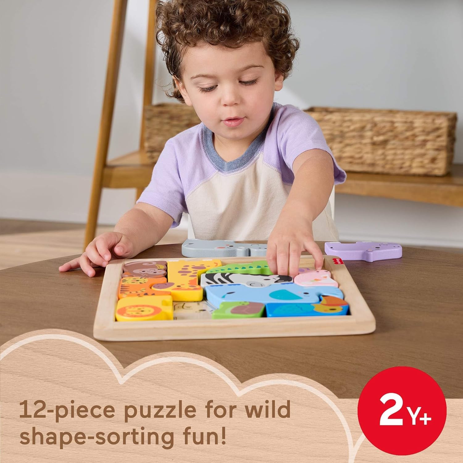 Detalle 2 de Fisher-Price Animal Puzzle 12 Pieces