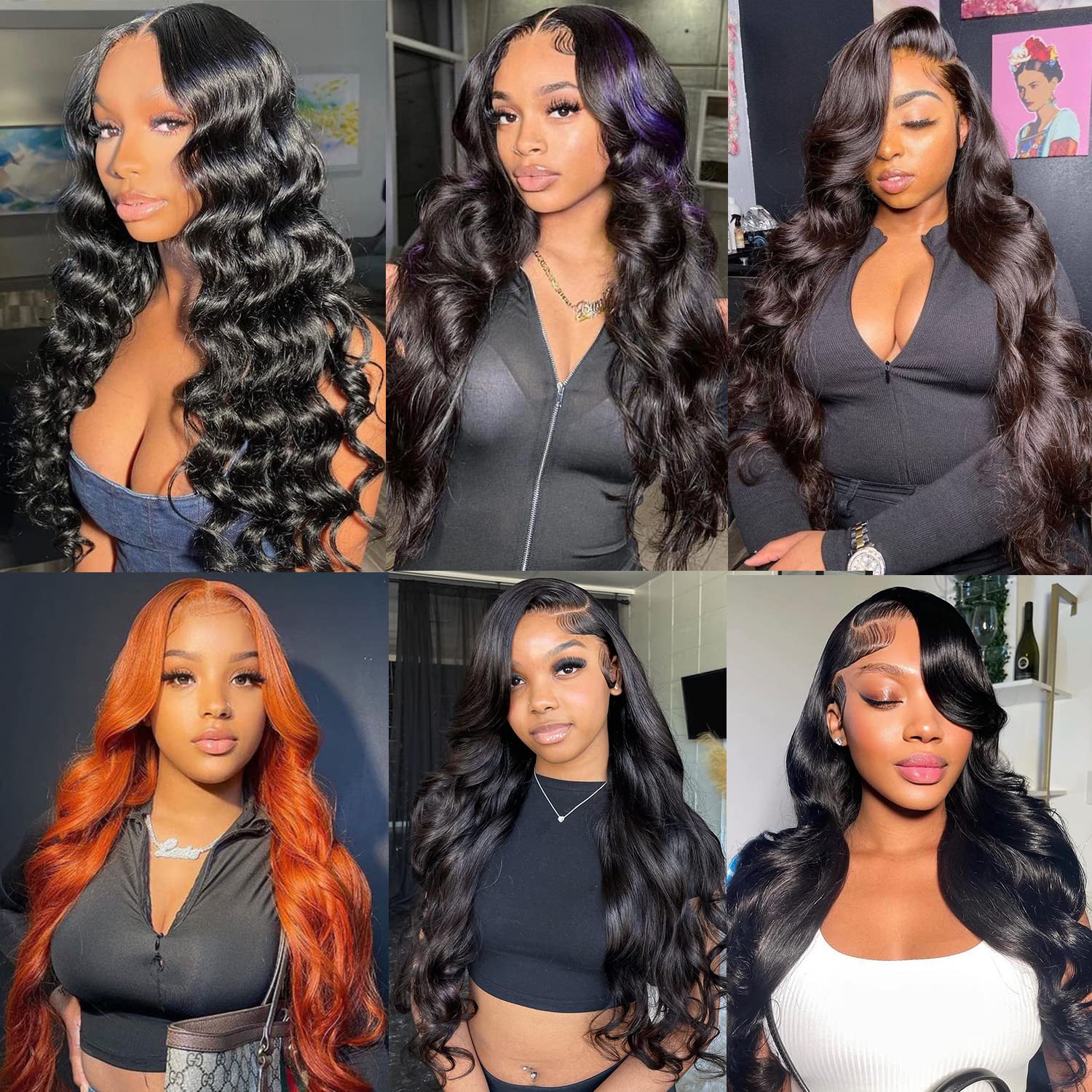 Thumbnail 6 de padise 30-Inch 13x6 Lace Front Body Wave Human Hair Wig (200% Density, HD Transparent Lace, Pre-Plucked, Glueless)
