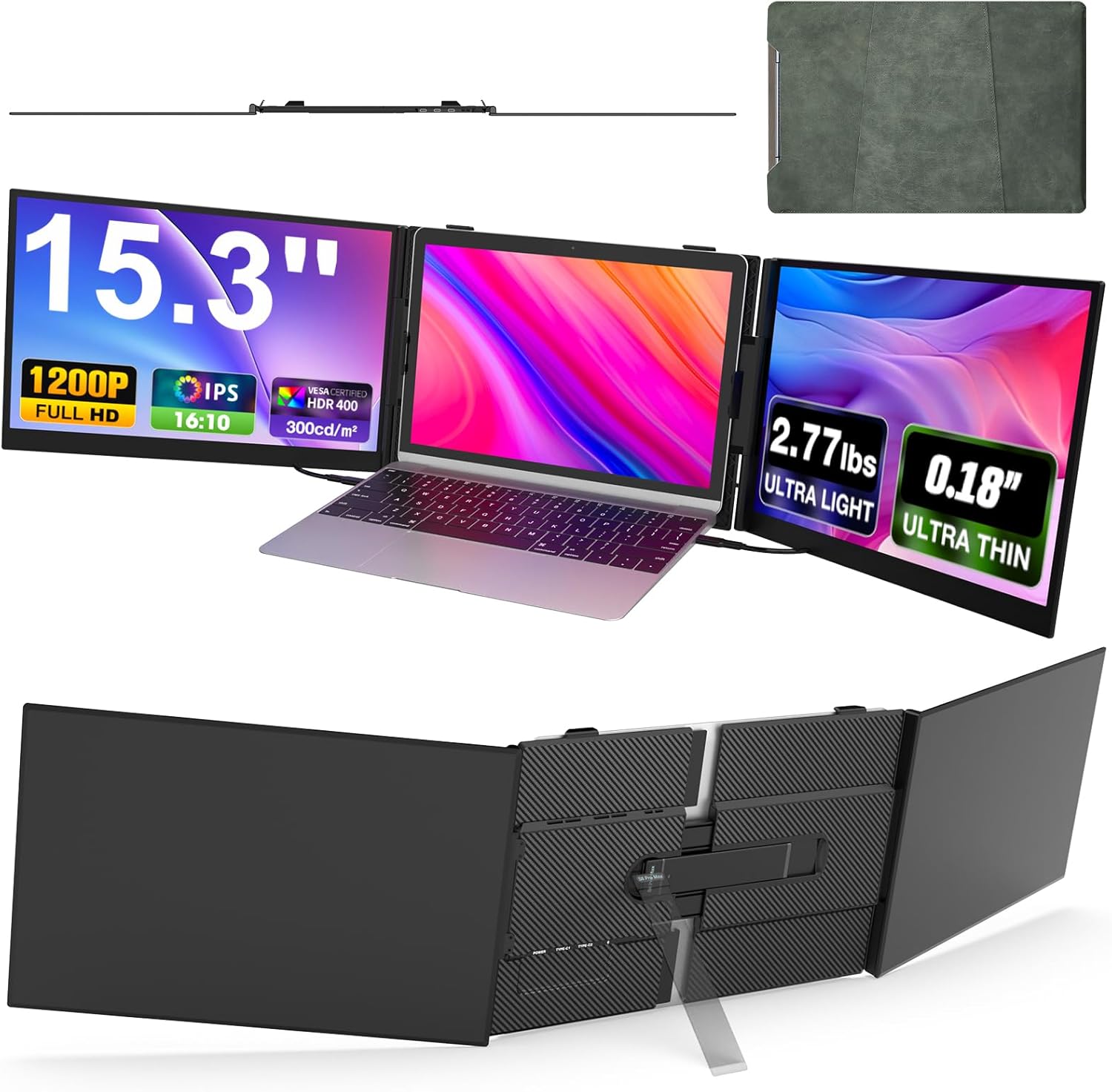 15.3" FHD Laptop Screen Extender ⚡