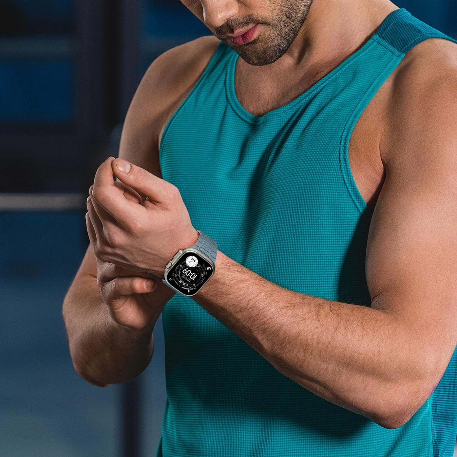 Thumbnail 6 de Sixmoat Magnetic Band for Apple Watch – Cloud Blue-Apricot (42–49mm)