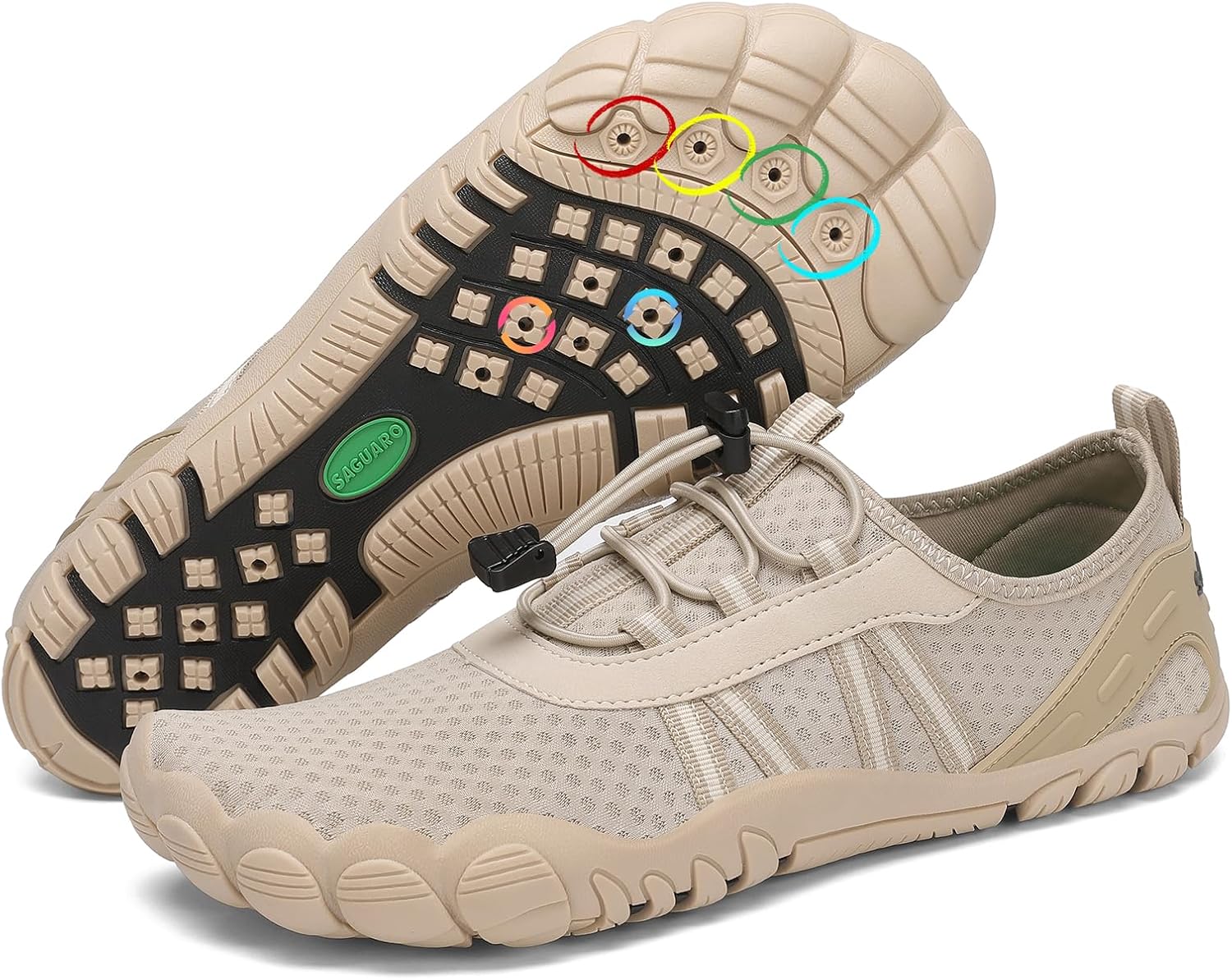 Detalle de SAGUARO Chaussures Aquatiques Femmes/Hommes – Séchage rapide et design barefoot GR.36-48