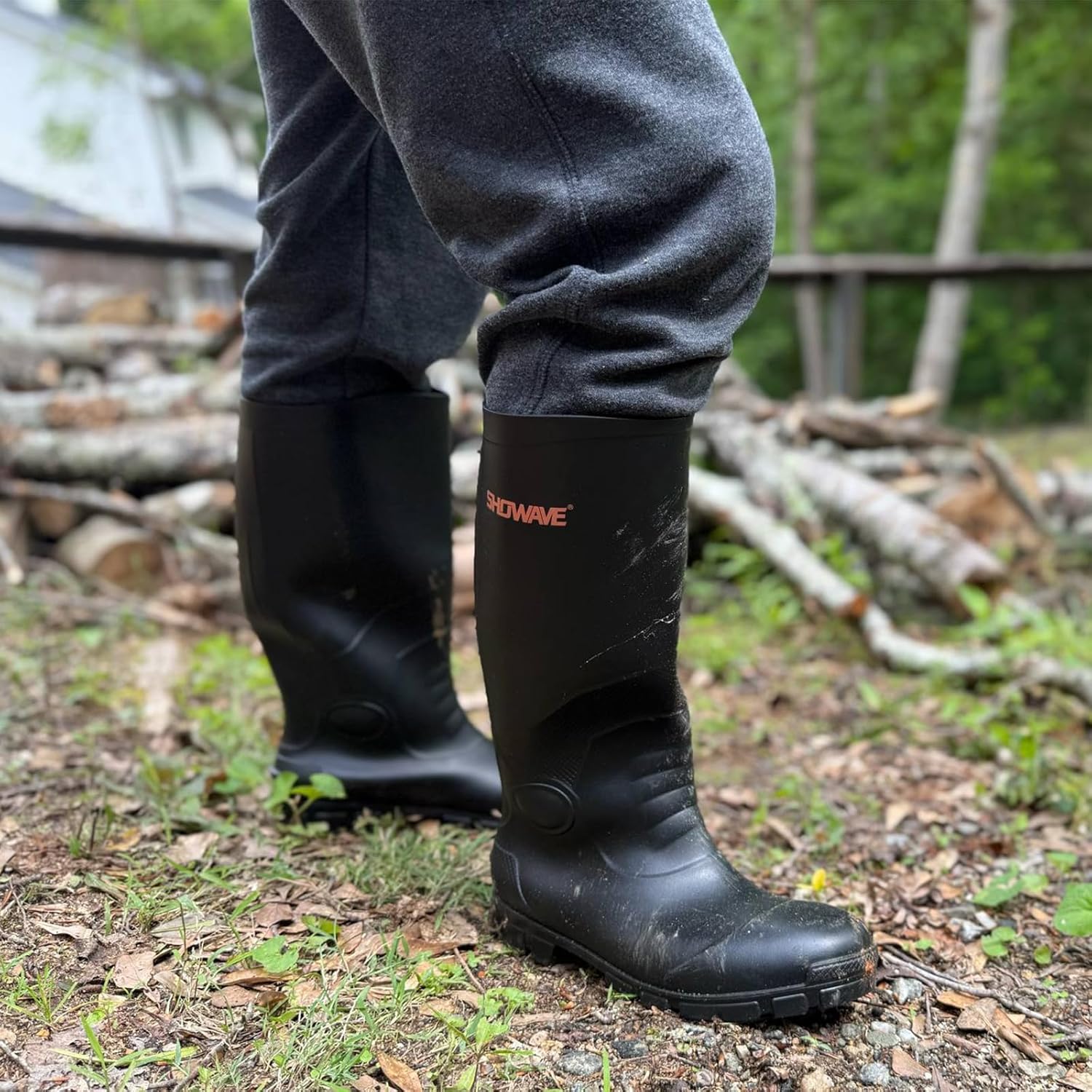 Thumbnail 2 de Showave Steel Toe Rubber Work Boots for Men 🥾