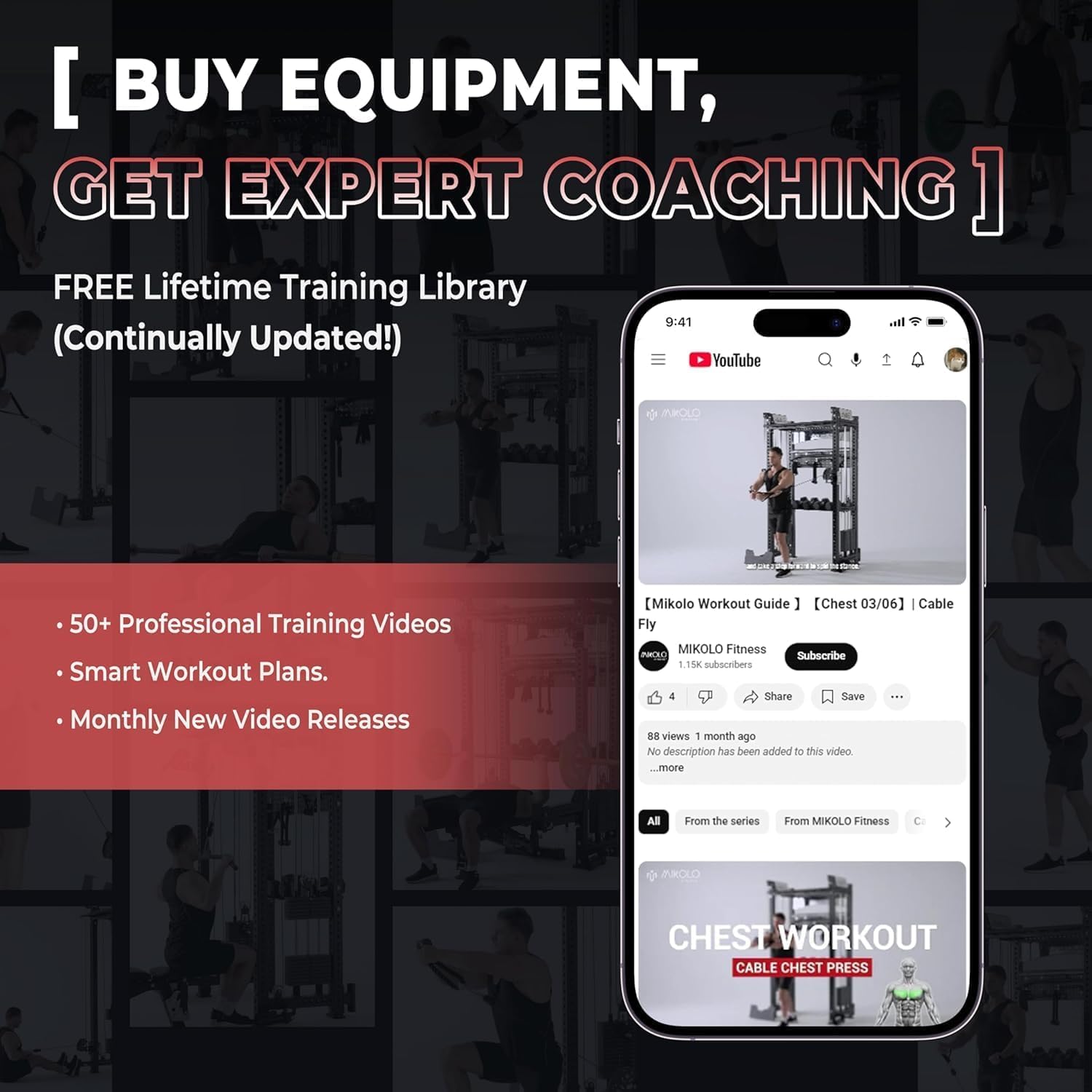 Thumbnail 6 de Mikolo Folding Squat Rack Wall-Mounted