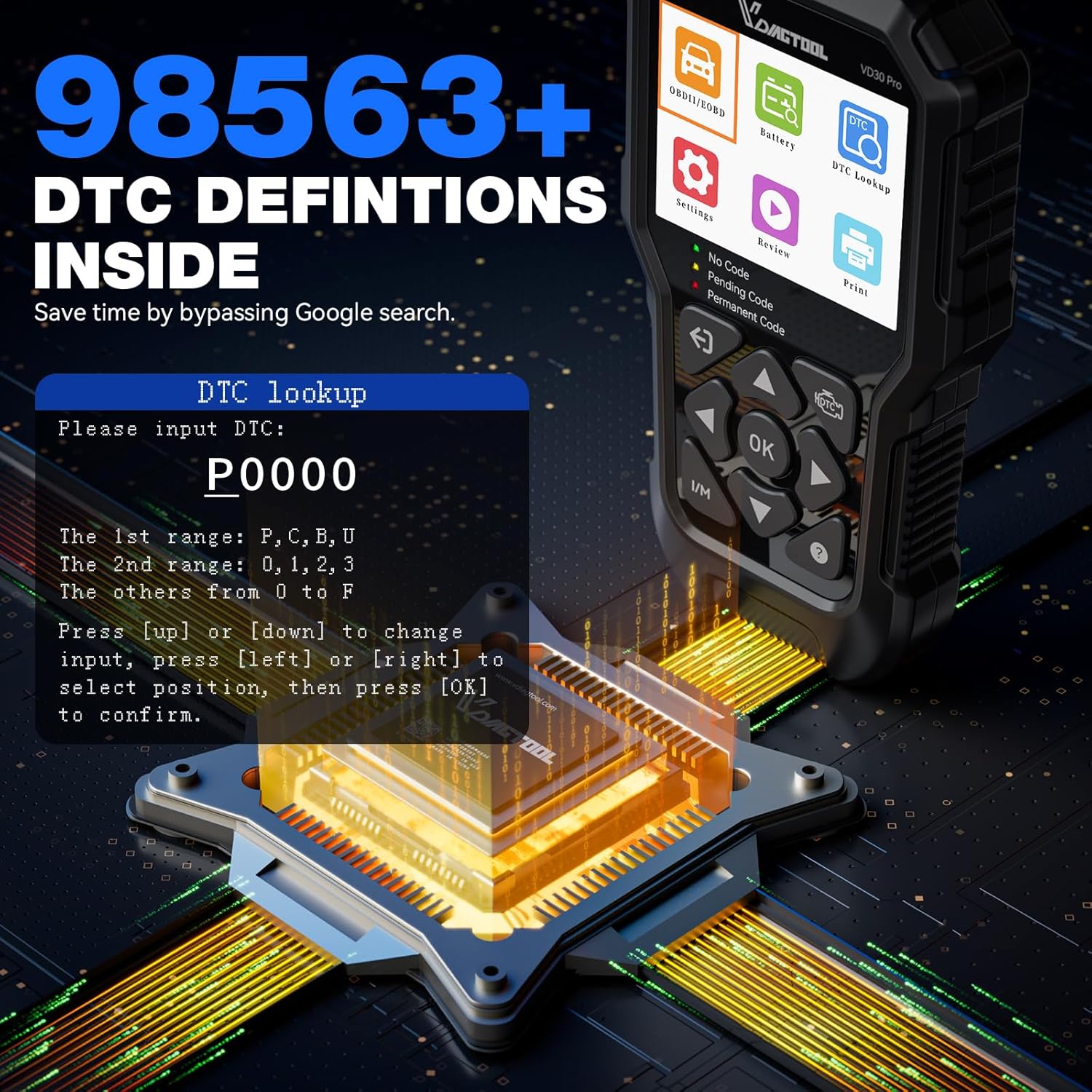 Thumbnail 5 de VDIAGTOOL VD30 Pro OBD2 scanner for live data